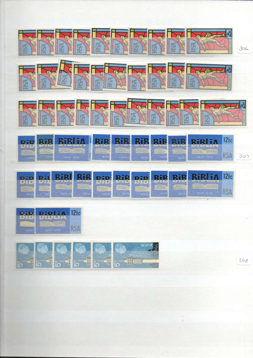 ALBUM 2ND HAND WITH MINT RSA 1972/74 STAMPS (DUPLICATE DEFS UMM ETC).  AS PER SCANS. NB: PLS READ!!!