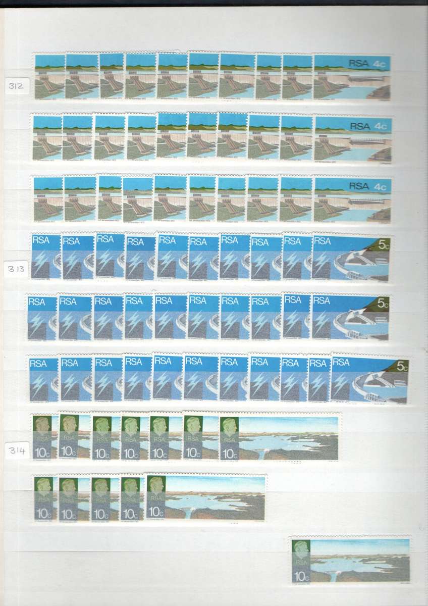 ALBUM 2ND HAND WITH MINT RSA 1972/74 STAMPS (DUPLICATE DEFS UMM ETC).  AS PER SCANS. NB: PLS READ!!!