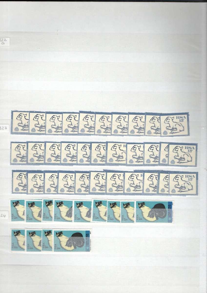ALBUM 2ND HAND WITH MINT RSA 1972/74 STAMPS (DUPLICATE DEFS UMM ETC).  AS PER SCANS. NB: PLS READ!!!