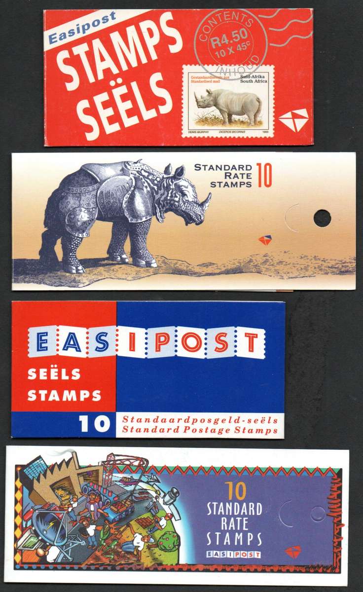 RSA SELECTION OF (X4) RHINO BOOKLETS. MINT AND COMPLETE. AS PER SCANS.