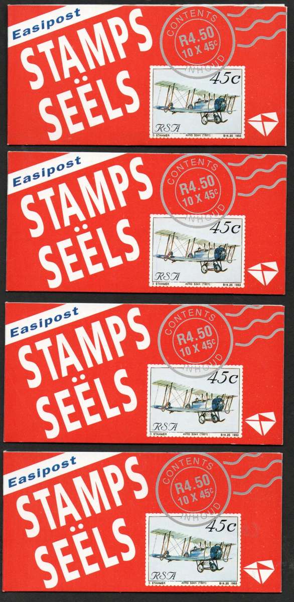 RSA 1993 AVIATION BOOKLETS 1-10 MINT AND COMPLETE. WHITE INSIDE COVERS + RED BOX ON REVERSE.