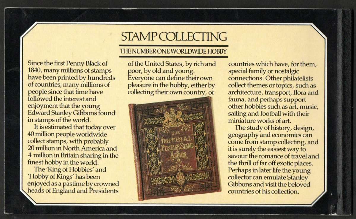 GB 1982 `STORY OF STANLEY GIBBONS` 4 POUND MINT AND COMPLETE BOOKLET. SG DX3. CV GBP 11.