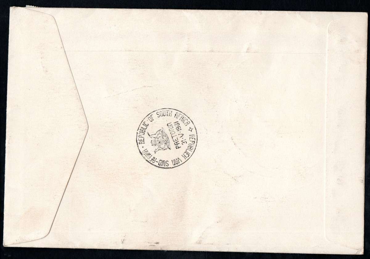 RSA 1961 NEW REPUBLIC (31 MAY 1961) SELECTION OF (X12) FDCs ETC. CONDITION ETC AS PER SCANS.