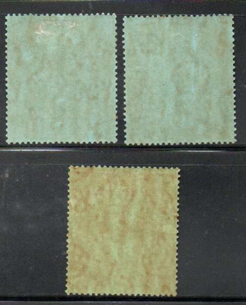 NYASALAND 1938-44 KGVI 2s, 2s6d, 10s MM SINGLES. USUAL GUM CONDITION. SG139-41. CV GBP 90. PER SCANS