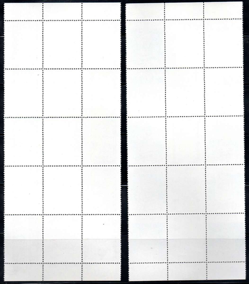 MAURITIUS 1988 COMMERCIAL BANK LTD UMM SET OF (X4) GUTTER STRIPS OF (X10). SG790/3. CV GBP 70+.