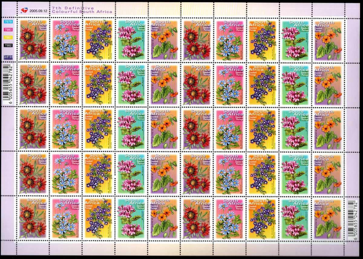 RSA 7TH DEF UMM STANDARD POSTAGE FULL SHEET OF (X50). DATED 12/09/2005. AS PER SCANS. FACE R550+