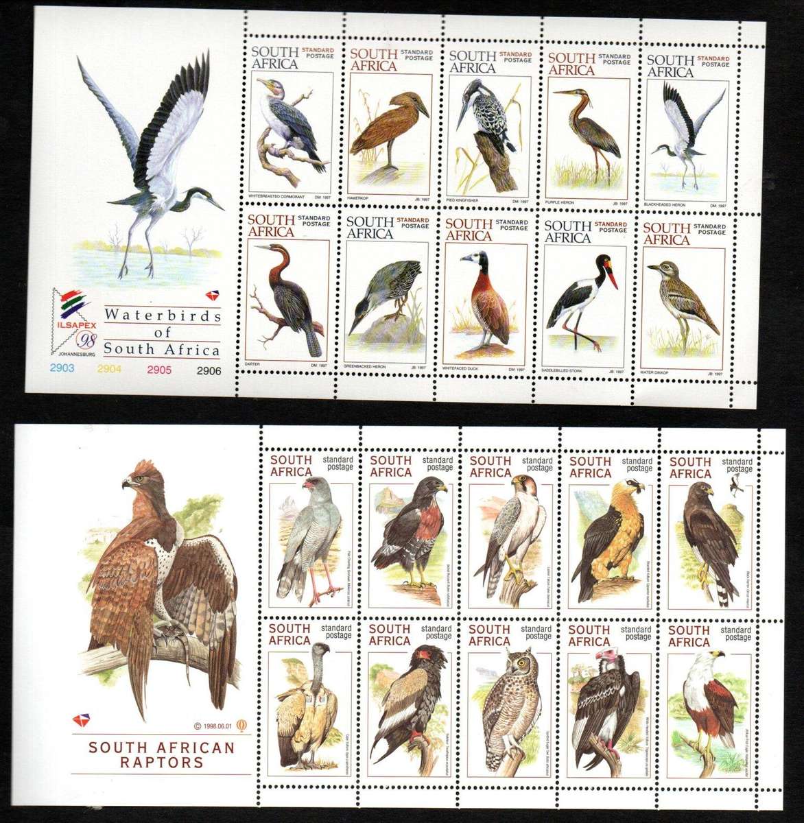 RSA SELECTION OF (X8) SHEETS/SHEETLETS. AS PER (X4) SCANS. TOTAL CV R1780.