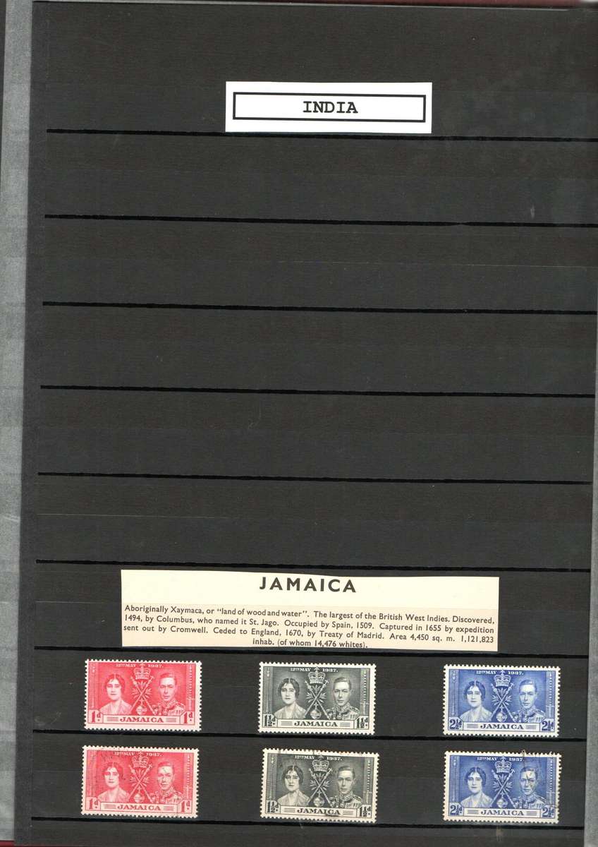 LINDER ALBUM WITH 1937 MINT/USED KGVI CORONATION STAMPS. AS PER IMAGES. NB: PLEASE READ BELOW.