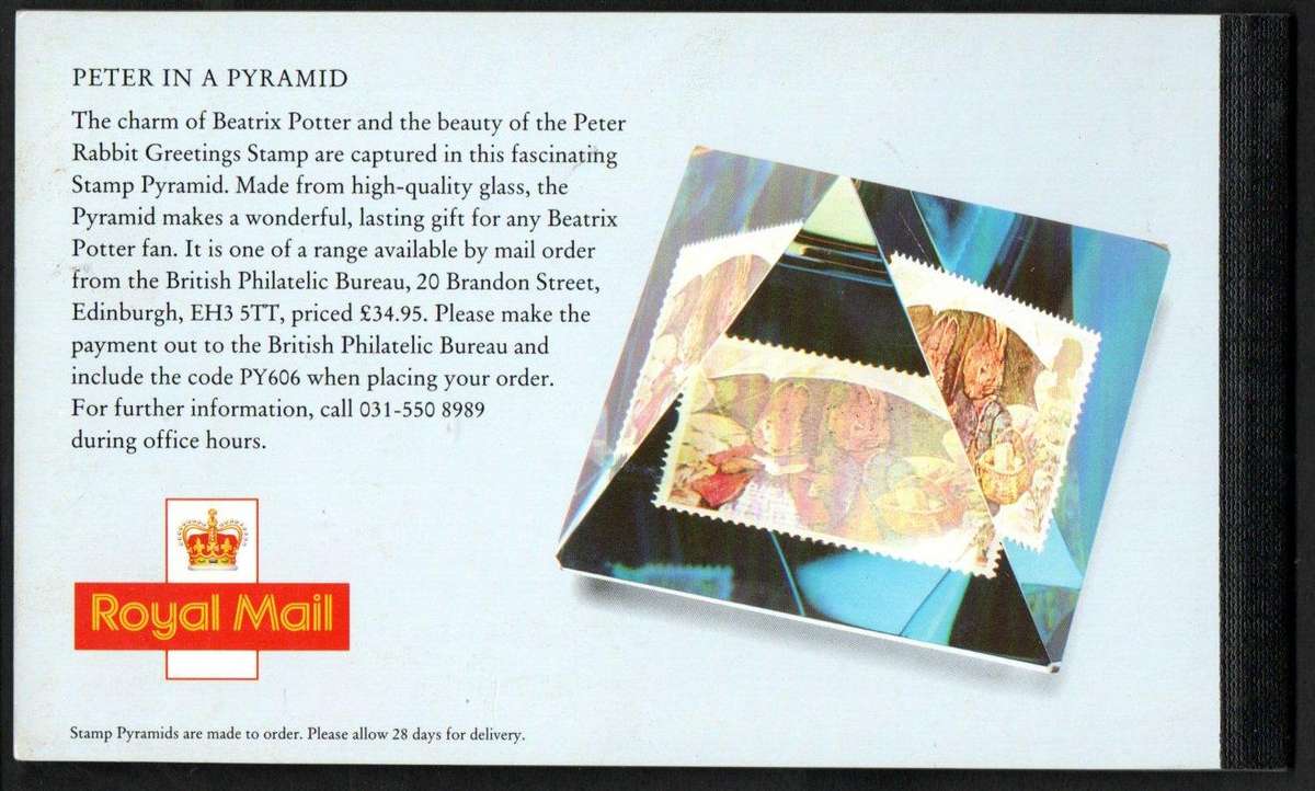 GB 1993 THE STORY OF BEATRIX POTTER £6 PRESTIGE MINT BOOKLET SG DX15. CV GBP 24.