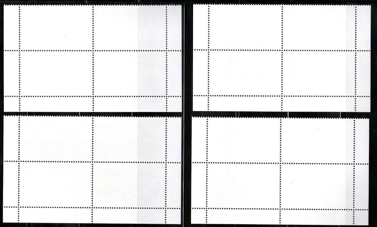 NAMIBIA 2014 MEDIUM SIZED ANTELOPES SET OF (X4) CONTROL BLKS OF (X4) UMM. CC802-5. CV R288.