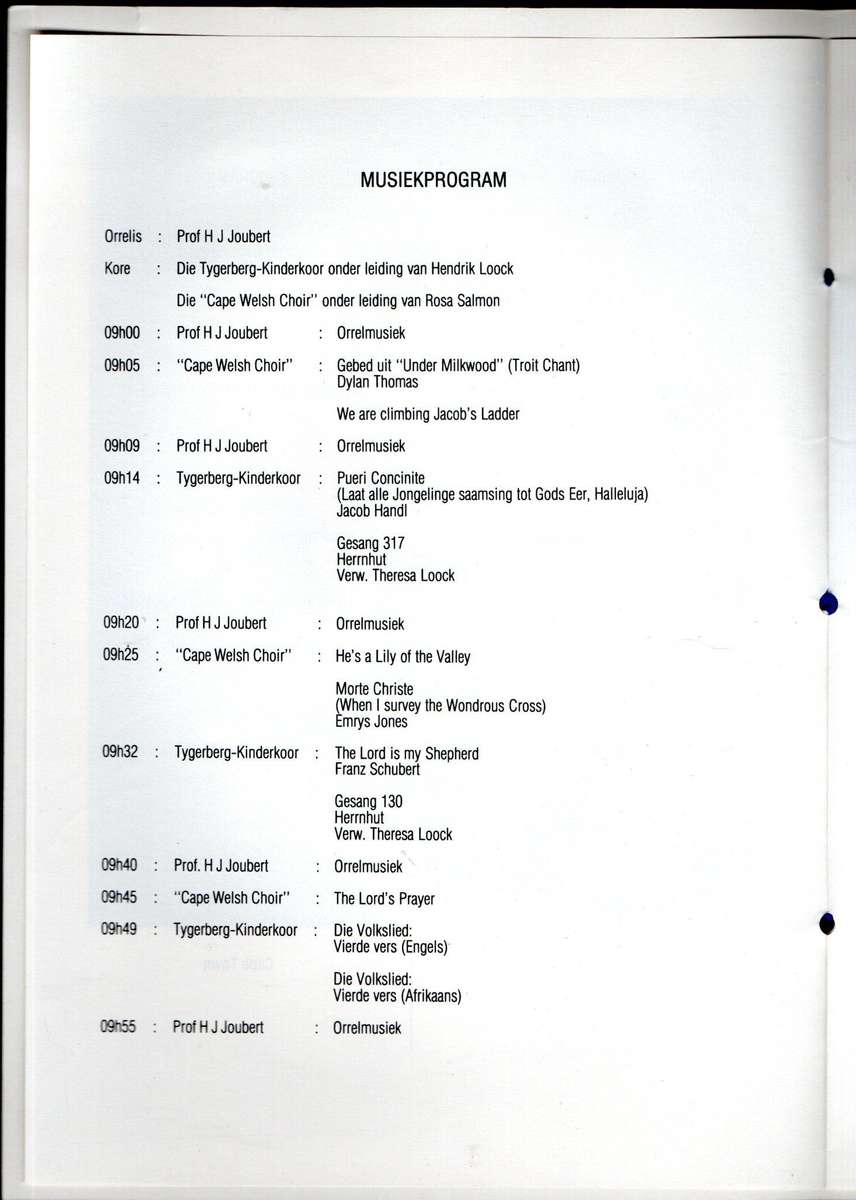 RSA 1984 INAUGURATION OF PRESIDENT PW BOTHA INAUGURATION PROGRAMME. AS PER SCANS. NICE ITEM.