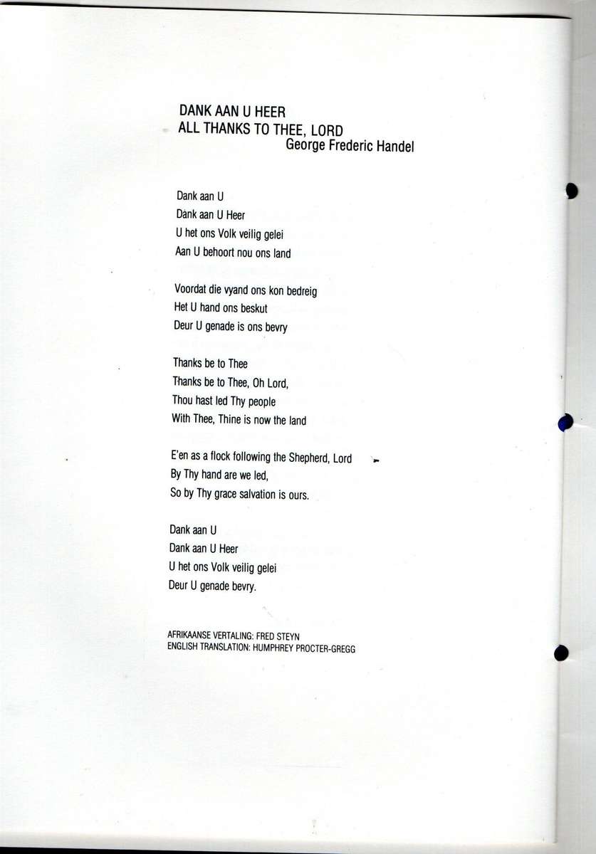 RSA 1984 INAUGURATION OF PRESIDENT PW BOTHA INAUGURATION PROGRAMME. AS PER SCANS. NICE ITEM.