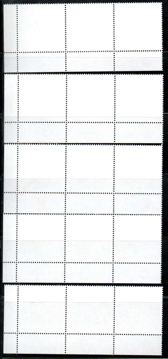 NAMIBIA 2013 5TH DEF ADD VALUES (BIRDS) SET OF (X5) UMM STRIPS OF (X3) UMM. SACC773-777. NICE SET.