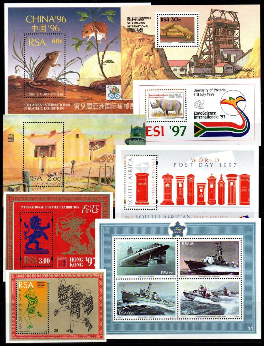 RSA selection of (x60+) umm mini sheets etc - as per scans - good total cv.