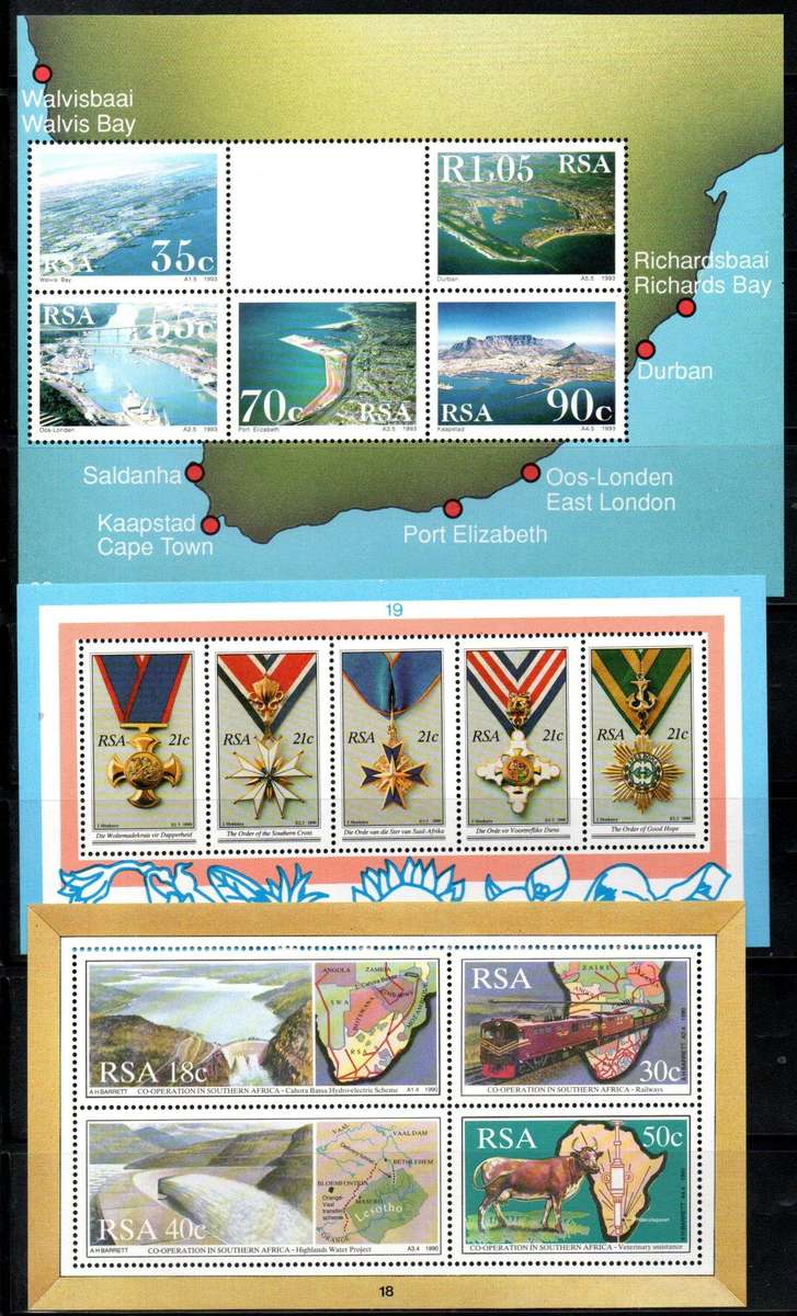 RSA selection of (x60+) umm mini sheets etc - as per scans - good total cv.