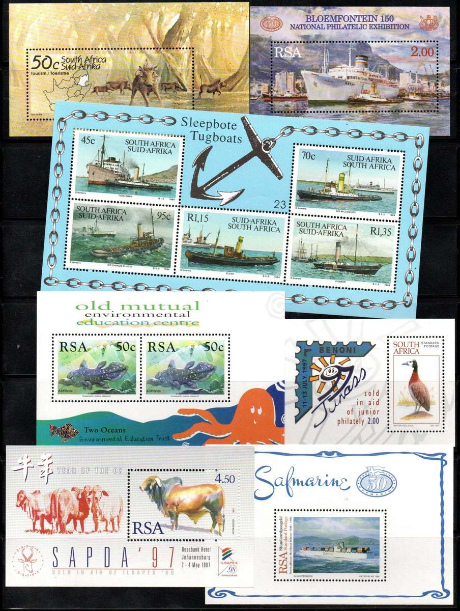 RSA selection of (x60+) umm mini sheets etc - as per scans - good total cv.