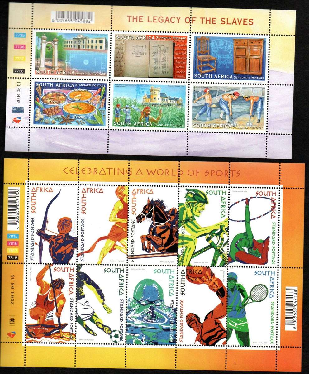 RSA selection of (x8) umm/self-ad standard postage sheets/sheetlets - as per (x5) scans  CV R1550.