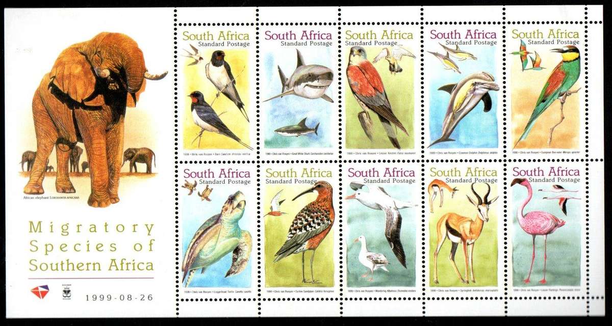 RSA selection of (x8) umm/self-ad standard postage sheets/sheetlets - as per (x5) scans  CV R1550.