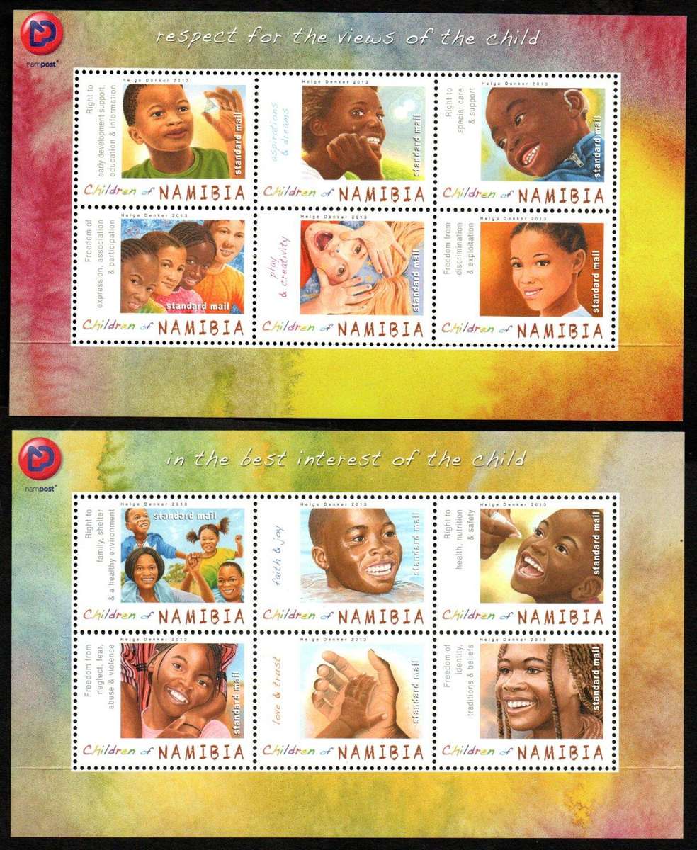 NAMIBIA 2010-13 SELECTION OF (X8) UMM MINI SHEETS. NICE THEMATICS ETC