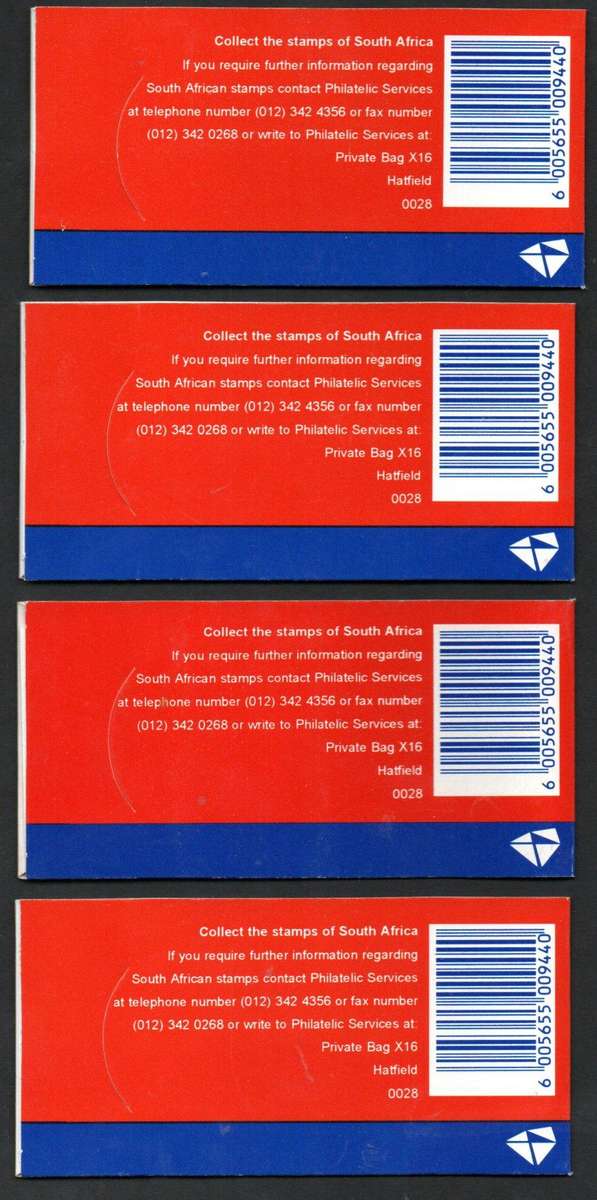 RSA (X4) BIG 5 BOOKLETS MINT AND COMPLETE - SACC946a - TOTAL CV R800.