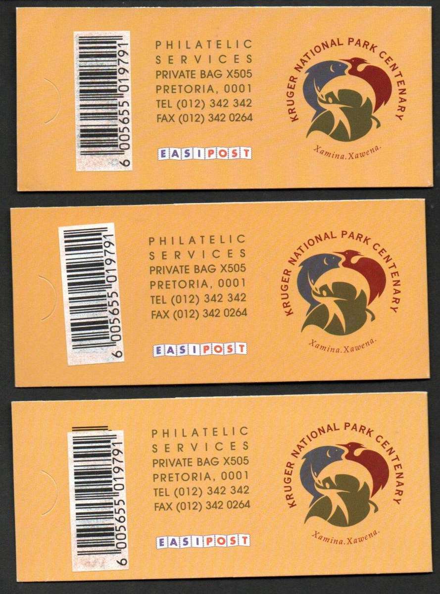 RSA 1998 (x3) mint and complete Big Five booklets no 42 - CC1085 - as per scans - total CV R1200.
