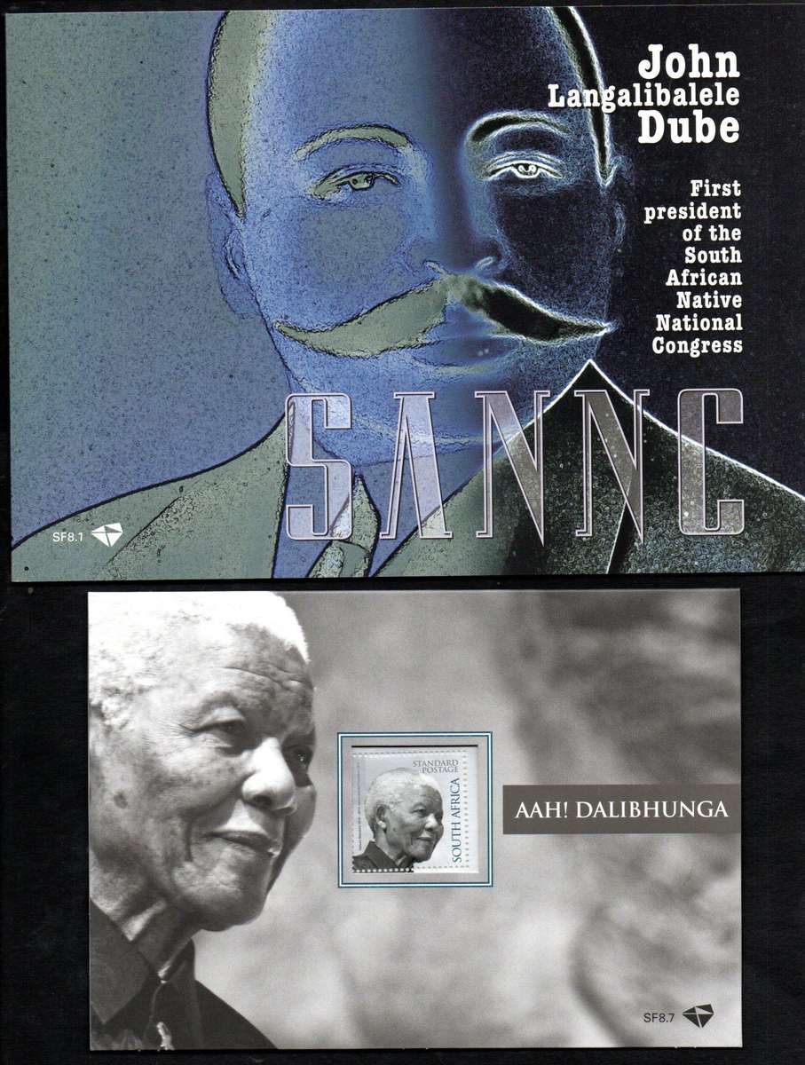 RSA selection of (x5) souvenir folders with mini sheets - as per scans.