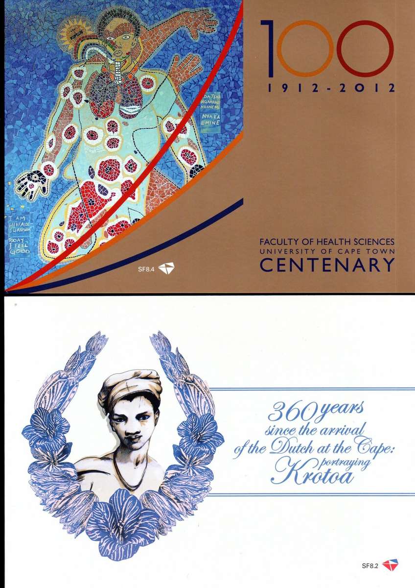 RSA selection of (x5) souvenir folders with mini sheets - as per scans.