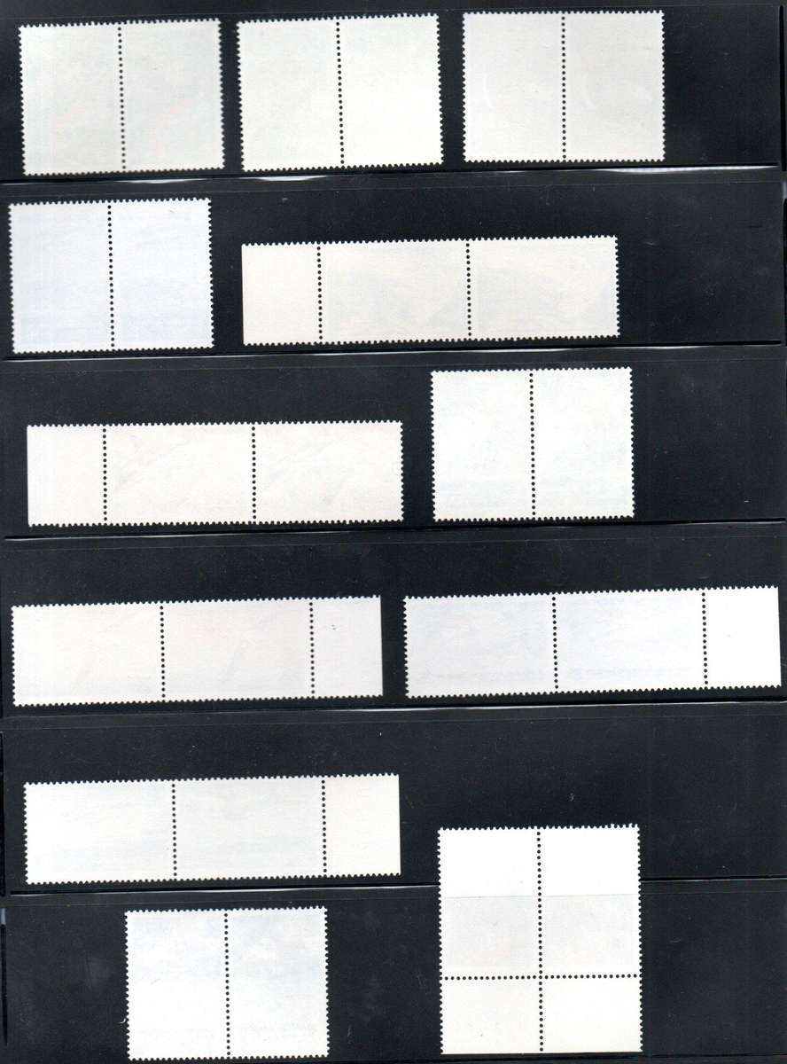 Australian Antarctic Territory 1973 marine life/aircraft umm set of (x12) pairs  SG23-34 CV GBP 20