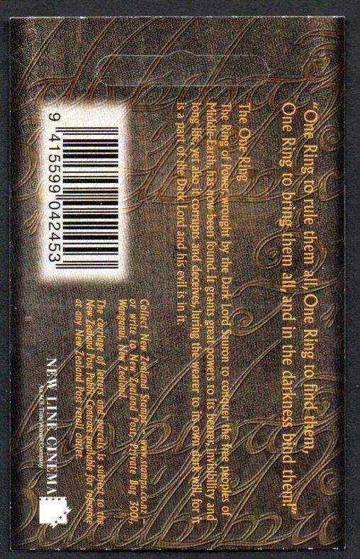 New Zealand 2002 Lord of the Rings The Two Towers stamp booklet mint self-adhesive  as per scans.