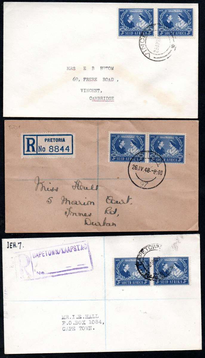 UNION 1948 ROYAL SILVER WEDDING SELECTION OF (X21) COVERS. AS PER SCANS. NICE LOT.