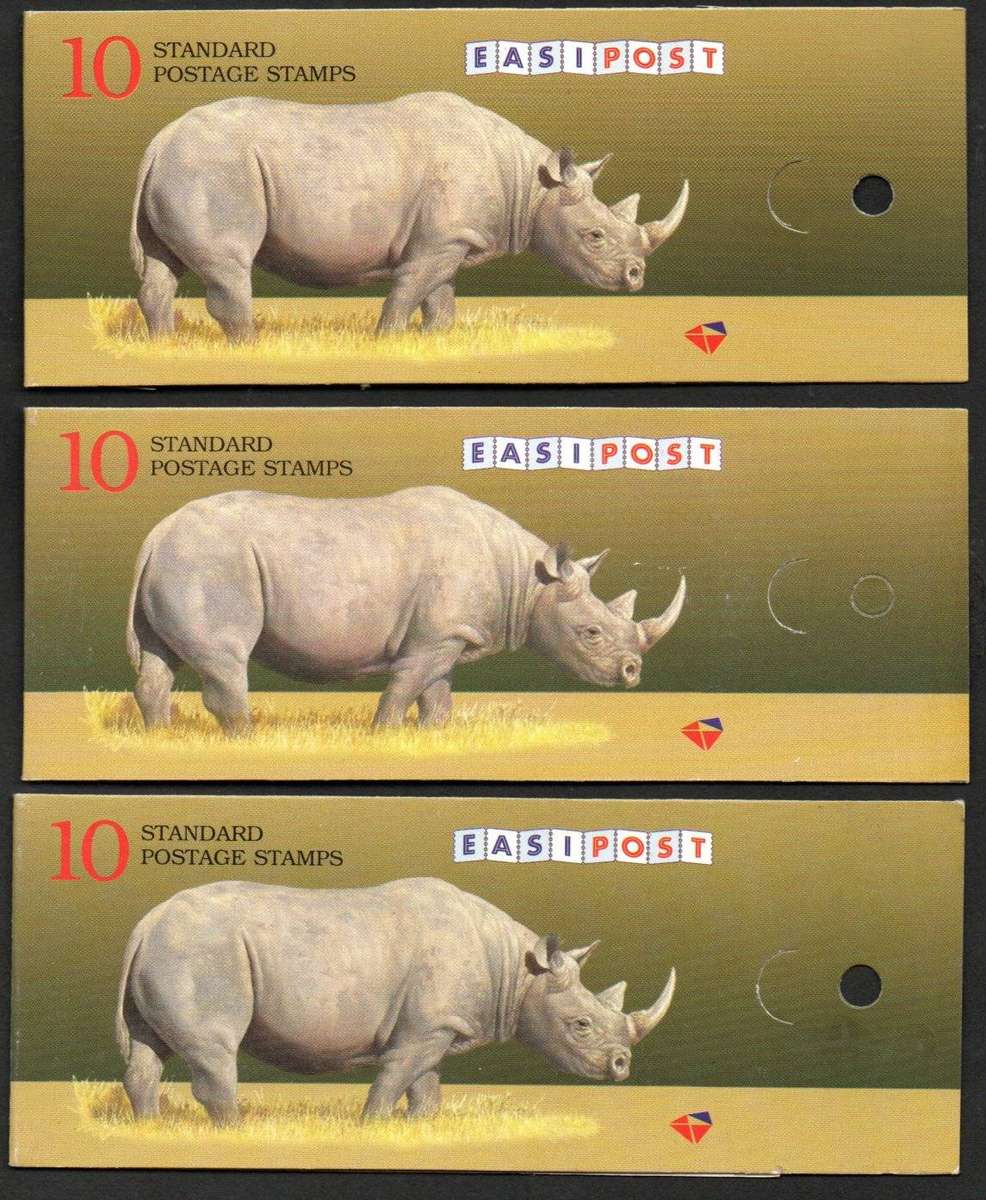 RSA (x3) rhino booklets mint and complete - as per scans.