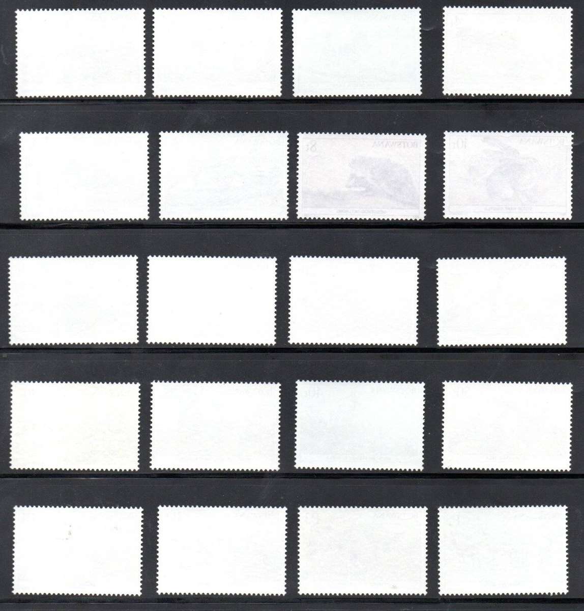 Botswana 1987 animals umm set of (x20) singles  SG619-38  CV GBP 28  lovely set.