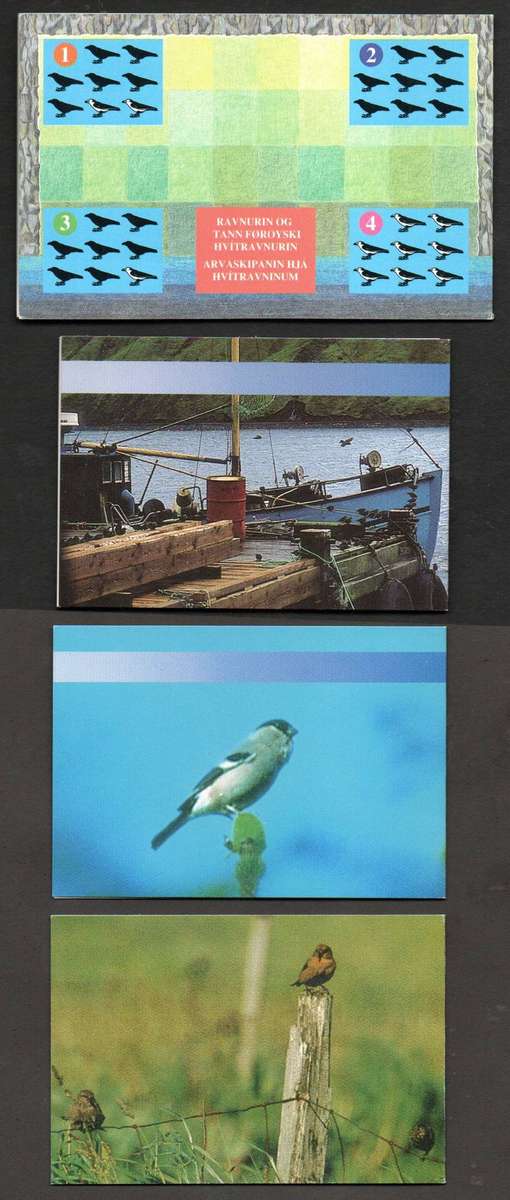 Faroe Islands selection of (x4) mint bird themed booklets - as per scans.
