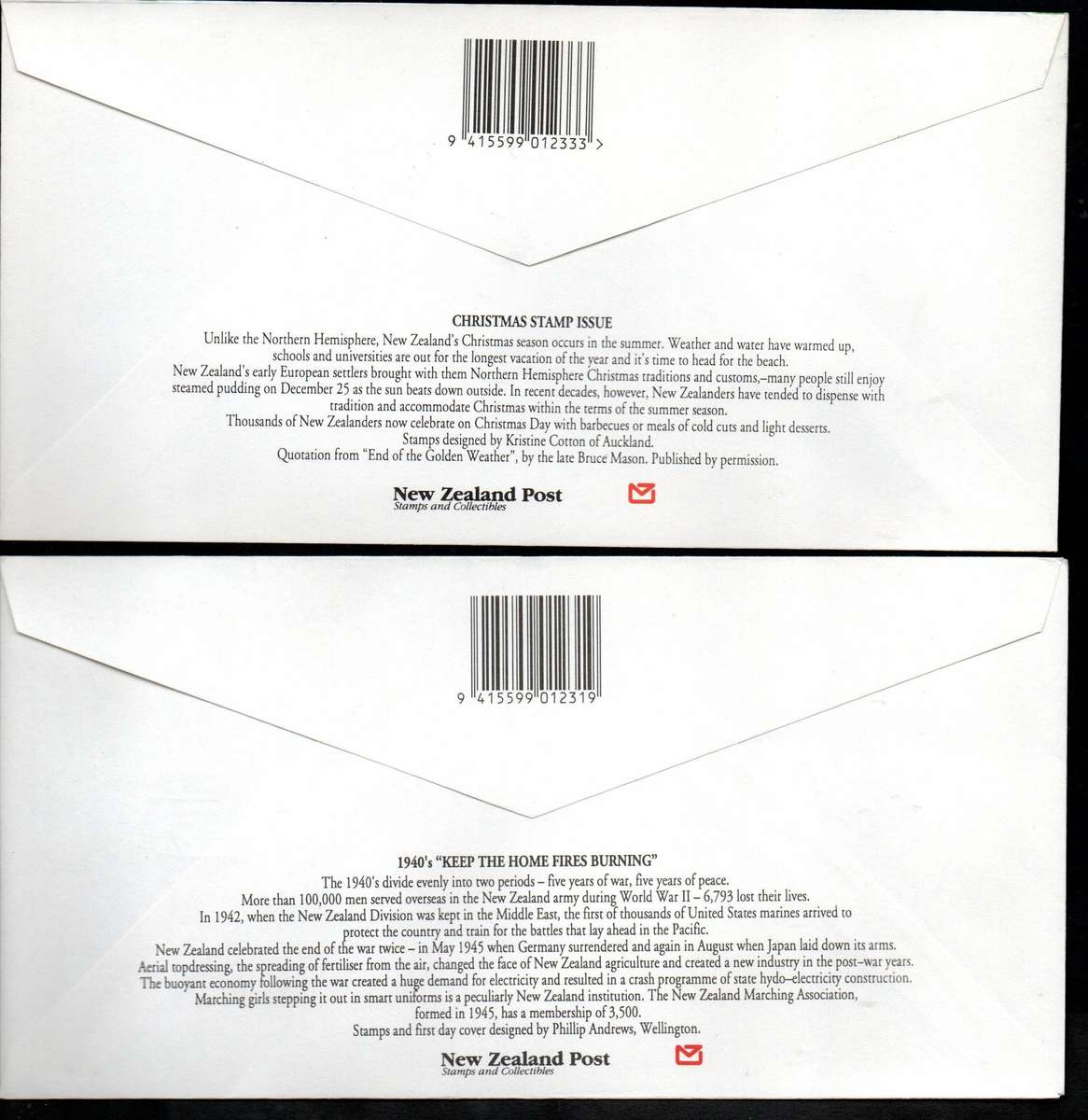 New Zealand selection of (x12) first day covers - as per scans - great lot - good value.