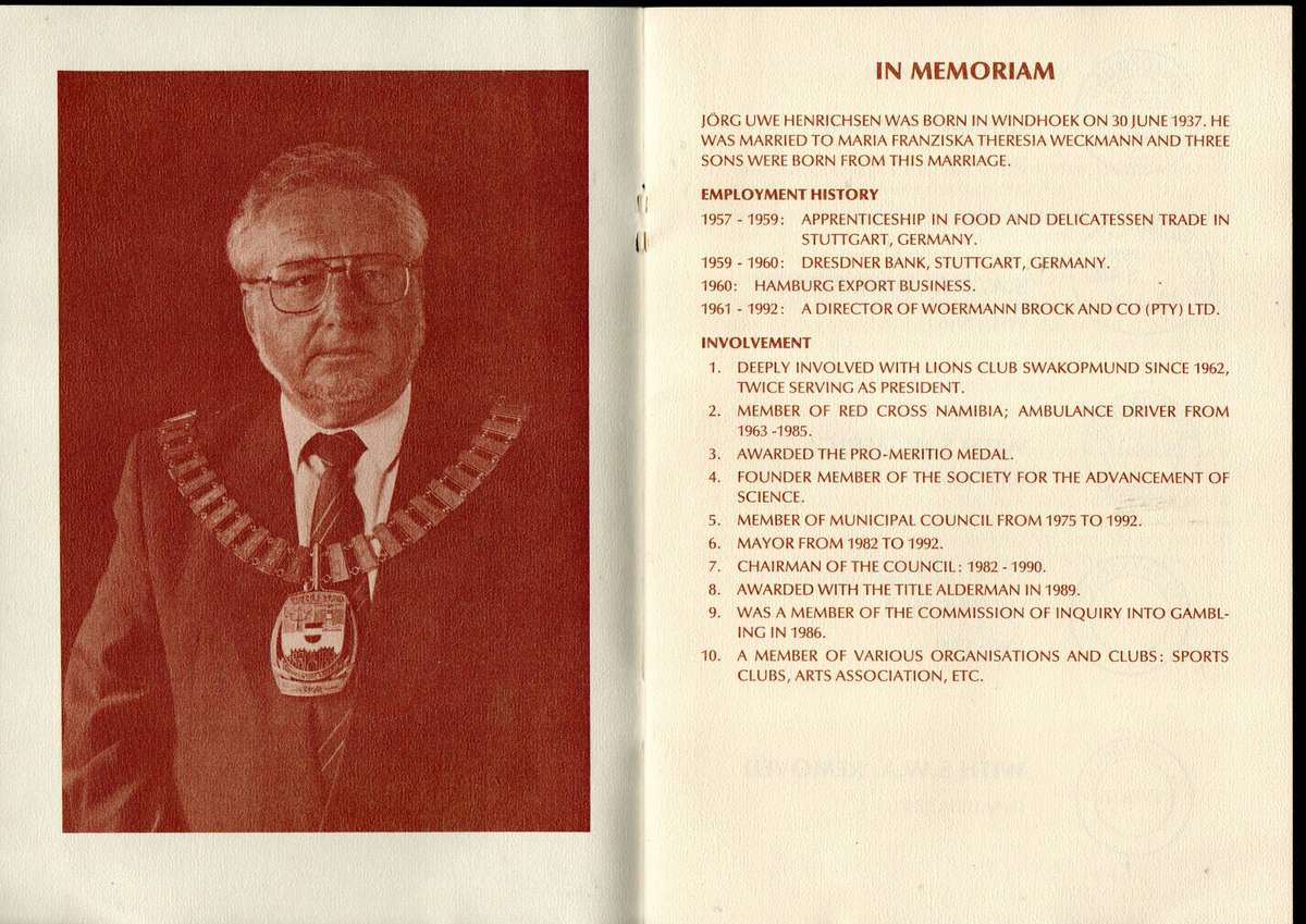 SWA/Namibia 1992 Swakopmund 100 postal history stamp souvenir folder  as per scans.