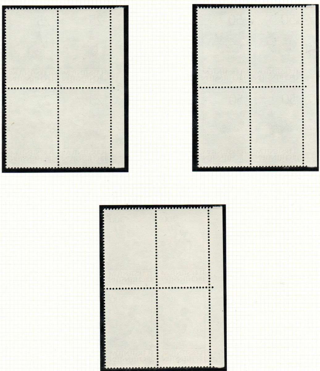 Lichtenstein 1990 game birds umm set of (x3) blks of (x4) SG996-8  CV GBP 20+ - great thematic set.