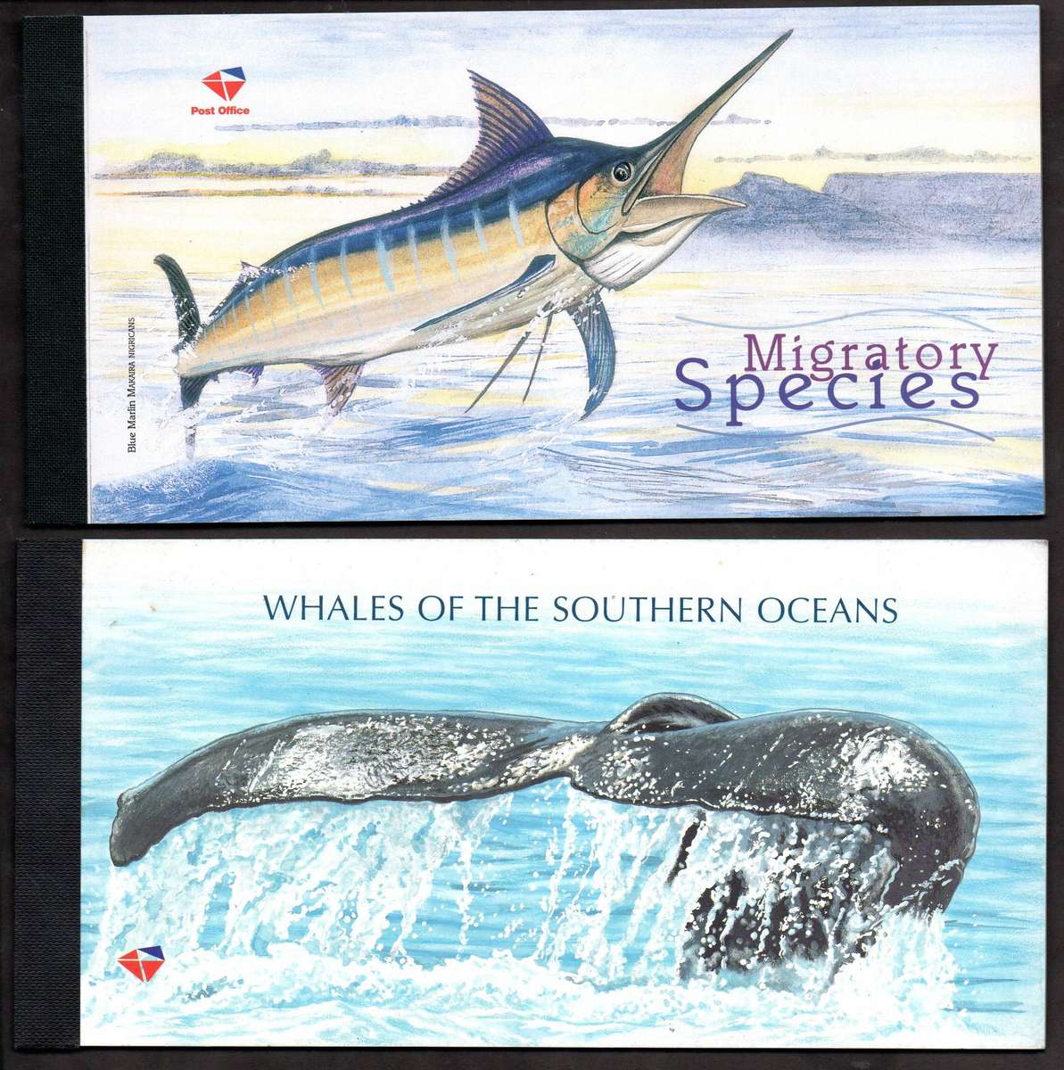 RSA 1999 Whales of the southern oceans + migratory species mint souvenir booklets - CV R680.