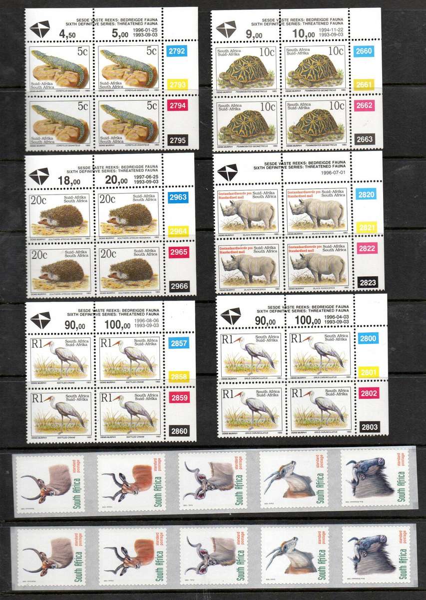 RSA selection of 6th Def control blks umm + antelope head strips etc - as per scans.