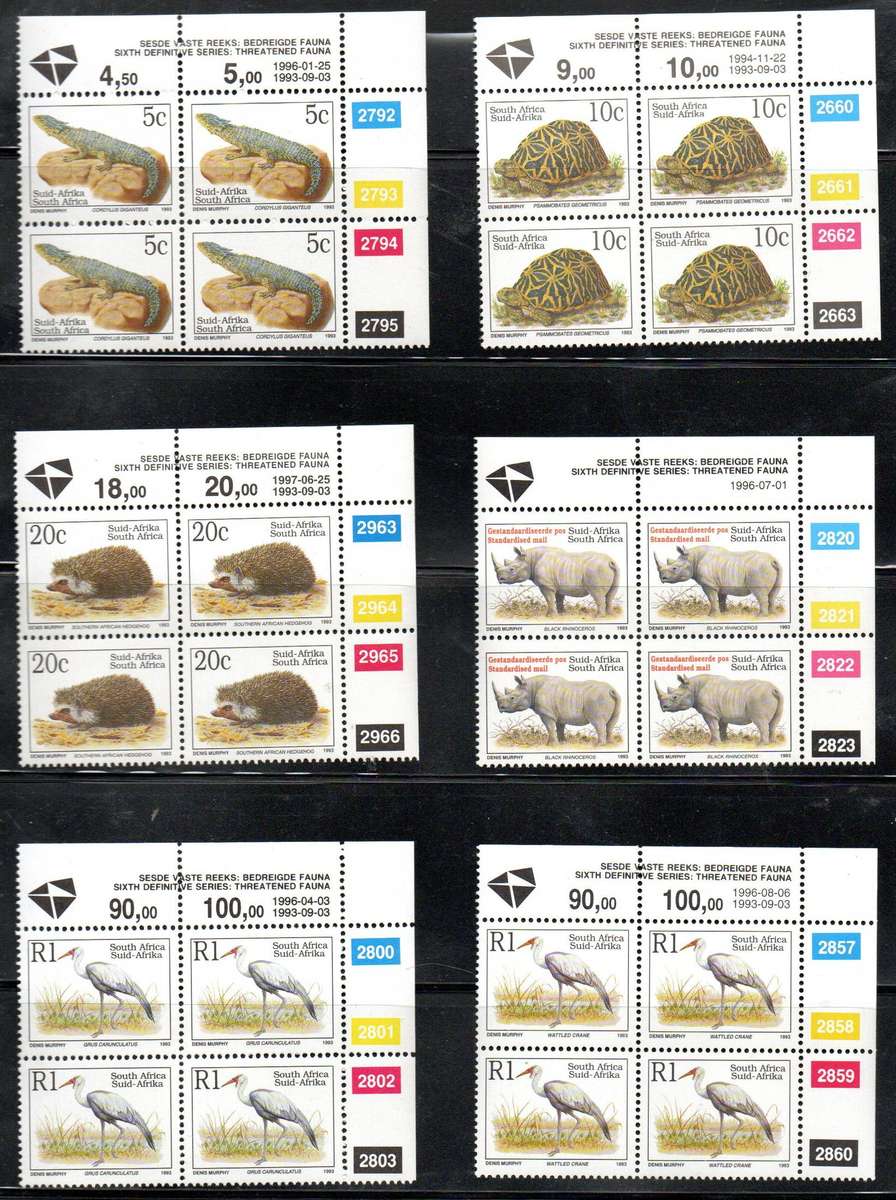 RSA selection of 6th Def control blks umm + antelope head strips etc - as per scans.