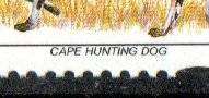 RSA 1997 6th Def Cape Hunting Dog blk of (x4) umm with raised name  as per scans.