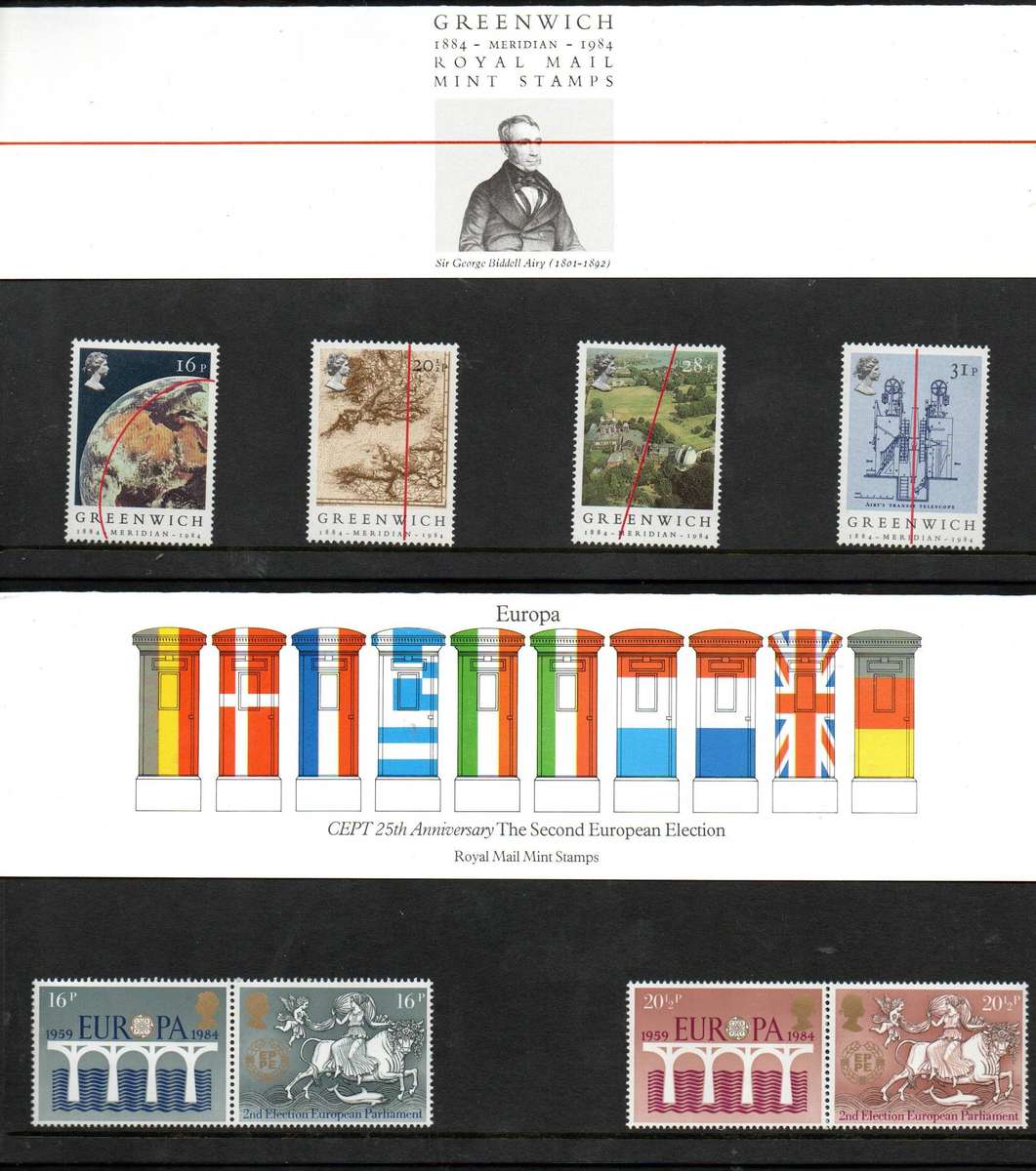 GB selection of (x6) mint presentation packs - as per scans.