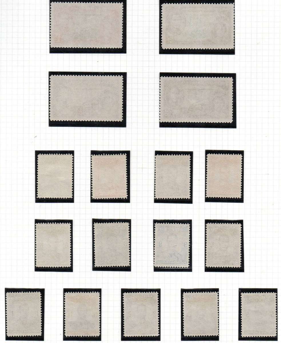 Southern Rhodesia 1937 KGVI sets m/mint  SG36/39 + SG40/52  as per scans  CV GBP 90+