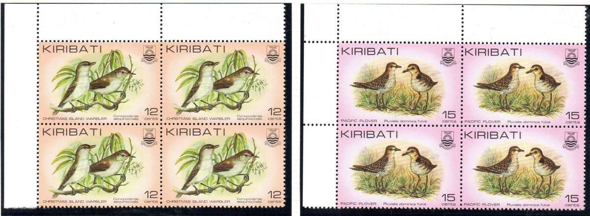 Kiribati 1982 birds umm (x17) blks - as per scans - SG163-7 + SG171A. CV GBP 35+ - read.
