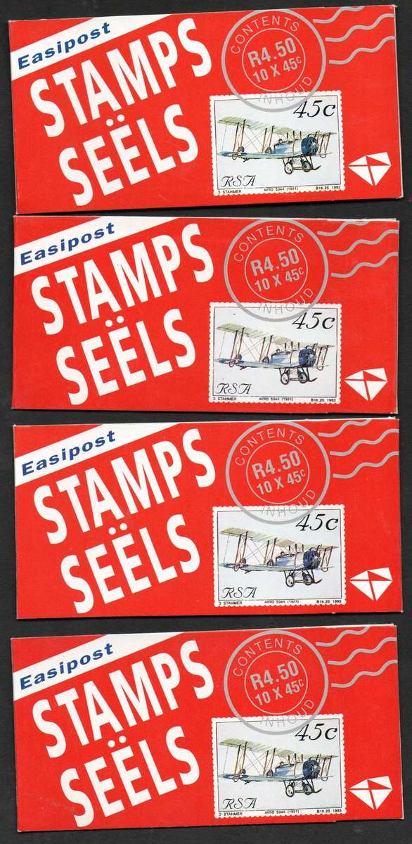 RSA 1993 Aviation booklets 1-10 mint and complete. White inside covers + red box on reverse.