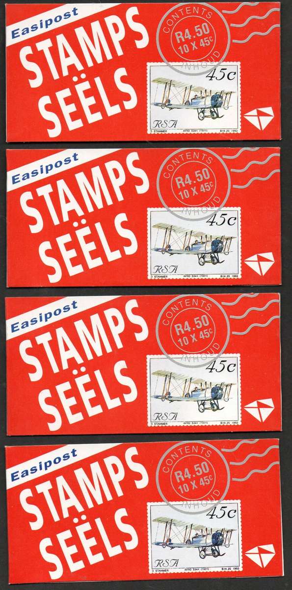 RSA 1993 Aviation booklets 1-10 mint and complete. White inside covers + red box on reverse.