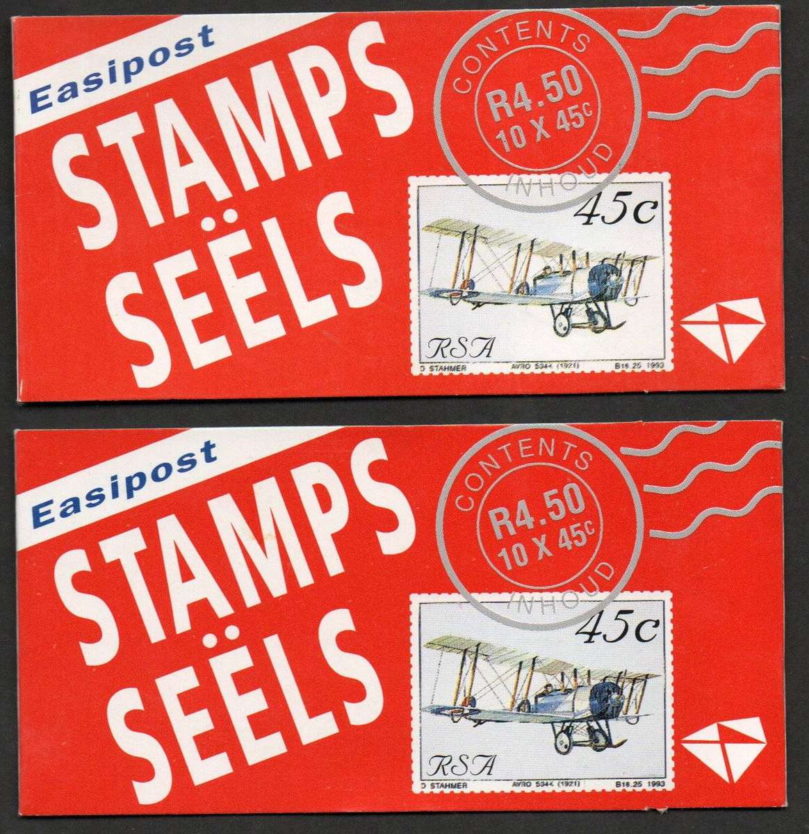 RSA 1993 Aviation booklets 1-10 mint and complete. White inside covers + red box on reverse.