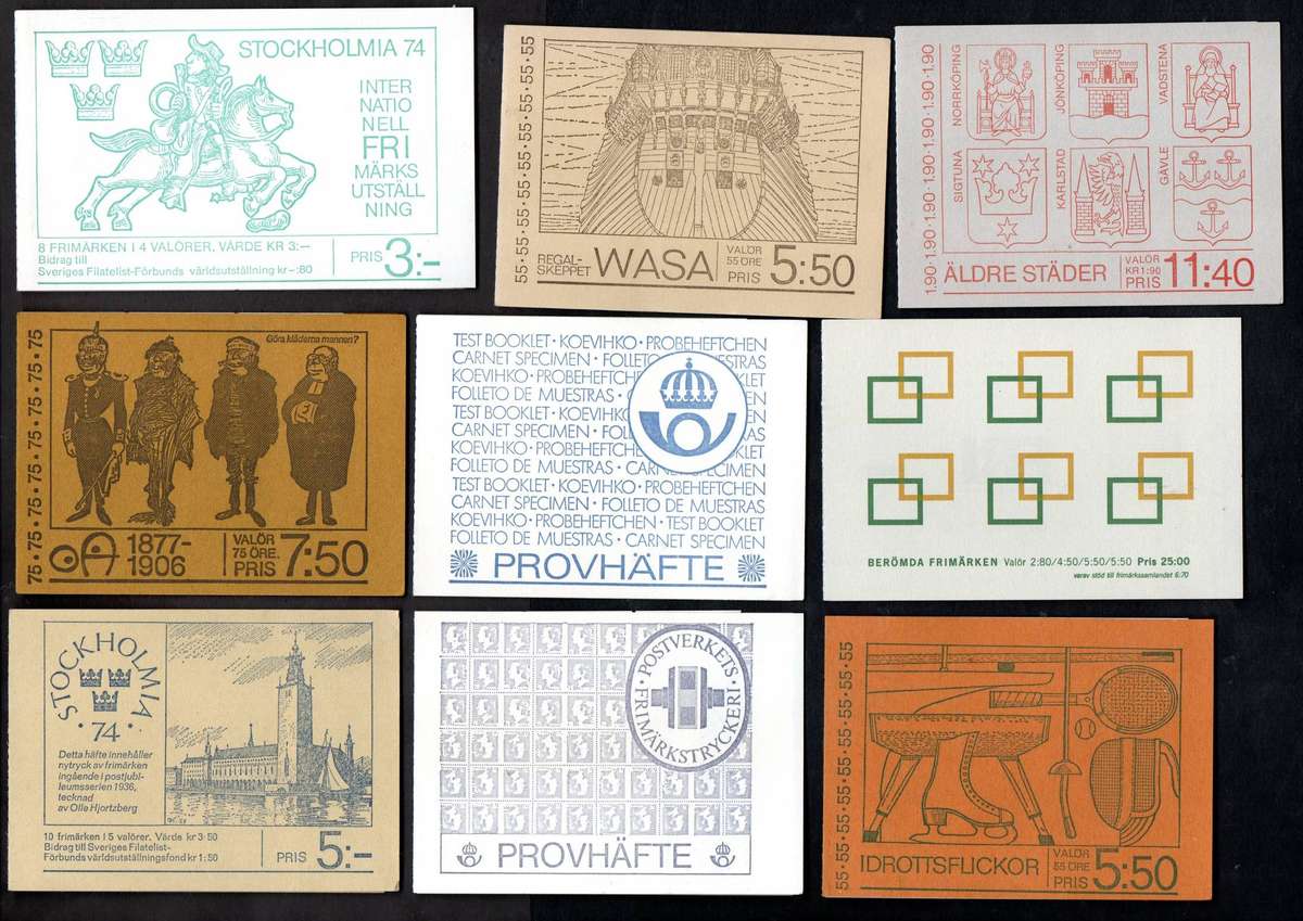 Sweden selection of (x14) mint and complete booklets - as per (x2) scans - good value.
