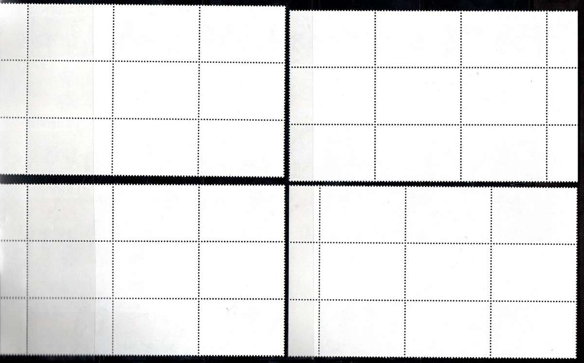 Mauritius 1986 Halleys Comet umm set of (x4) gutter control blks of (x6) - SG720/3. CV GBP 43.5.