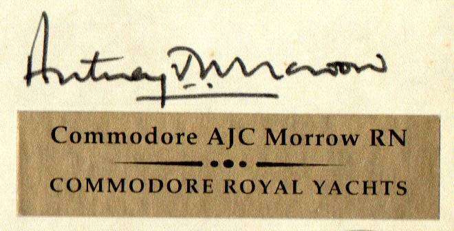 Jersey 1996 HM Queen's 70th Coin Cover - signed Commodore AJC Morrow RN  Commodore Royal Yachts.