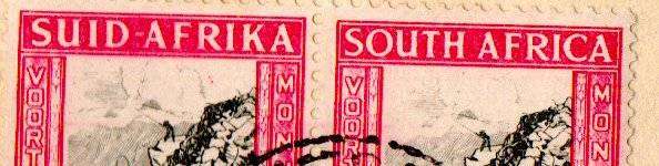 Union 1938 Voortrekker cover - as per scans. Potchefstroom cancels with odd varieties - as described